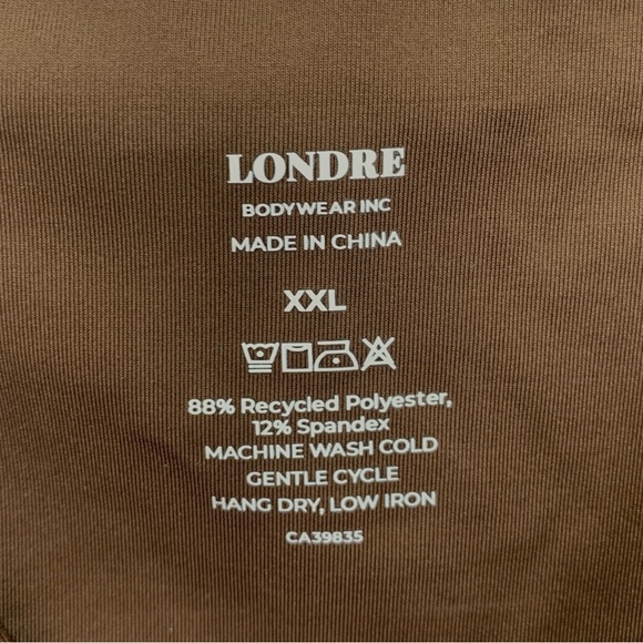 Londre The Amalfi Underwire One Piece Bathing Suit Size XXL Brown Espresso New - Picture 5 of 7